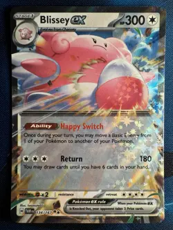 Blissey EX 134/167 Sv06 Twilight Masquerade Holo Card Near Mint Condition - Image 1