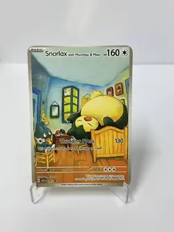 Snorlax with Munchlax&Mew HP160 Metal Card-Collectible Gift Display. - Image 1