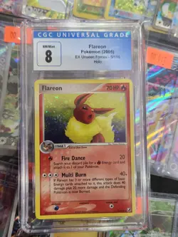Flareon 5/115 Unseen Forces Reverse Holo CGC 10 NEAR MINT NM Pokemon Card - Image 1