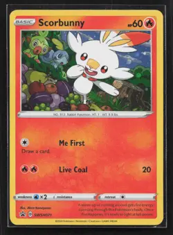 Scorbunny Promo SWSH: Sword & Shield Promo Cards SWSH071 NM - Image 1