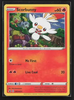 Scorbunny Promo SWSH: Sword & Shield Promo Cards SWSH071 NM - Image 1