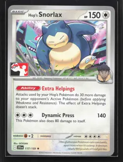 Hop's Snorlax Rare Prize Pack Series Cards 117/159 NM - Image 1