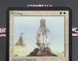 MTG Blessing- DAMAGED -Alpha Magic the Gathering Card # 007 - Image 3