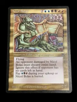 1994 MTG - Legends - NICOL BOLAS - Elder Dragon Legend - Rare - EX - Image 1