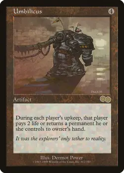 Umbilicus 312 Rare Urza's Saga Magic: The Gathering Lightly Played - Image 1