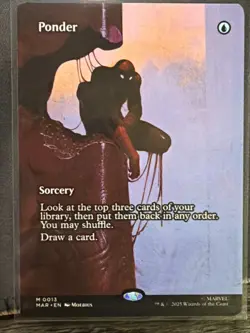 Ponder #0013 MAR Mythic (Borderless) (Non-Foil) - MTG Marvel Universe Eternal - Image 1