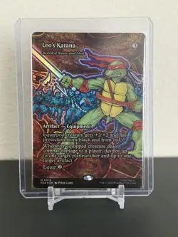 Leo's Katana - Sword of Sinew and Steel (Borderless) #18 (Foil) NM PZA Magic MTG - Image 1