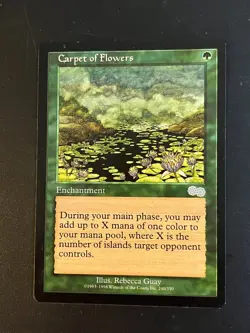 MTG - Carpet of Flowers - Urzas Saga - LP - Image 1