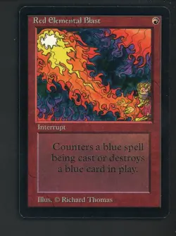 1993 MTG Magic The Gathering Beta Red Elemental Blast - Image 1