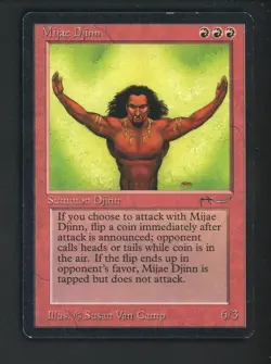 Auction #1 1994 MTG Magic The Gathering Arabian Nights Mijae Djinn - Image 1