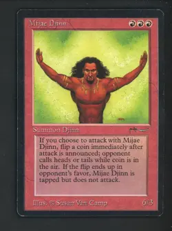 Auction #2 1994 MTG Magic The Gathering Arabian Nights Mijae Djinn - Image 1