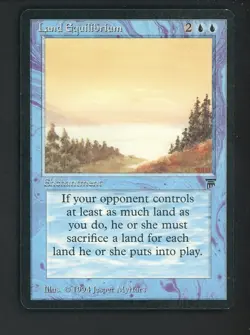 1994 MTG Magic The Gathering Legends Land Equilibrium - Image 1