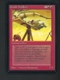 1993 MTG Magic The Gathering Beta Orcish Artillery - Image 1