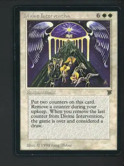 Auction #1 1994 MTG Magic The Gathering Legends Divine Intervention - Image 1