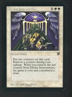Auction #2 1994 MTG Magic The Gathering Legends Divine Intervention - Image 1