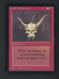 1993 MTG Magic The Gathering Beta Orcish Oriflamme - Image 1