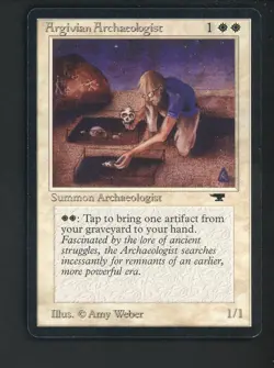 1994 MTG Magic The Gathering Antiquities Argivian Archaeologist - Image 1