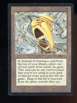 1994 MTG Magic The Gathering Arabian Nights Ring of Ma Ruf - Image 1