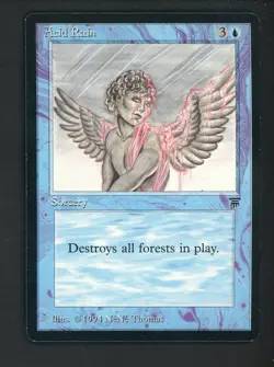 1994 MTG Magic The Gathering Legends Acid Rain - Image 1