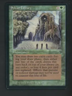1994 MTG Magic The Gathering Legends Sylvan Library - Image 1