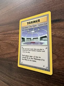 Cerulean City Gym 108/132 Non Holo Uncommon Gym Heroes Pokemon Card NM - Image 4