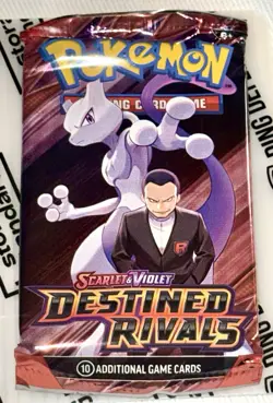 Destined Rivals Booster Pack Sealed Pack Pokemon TCG Scarlet & Violet SEALED NEW - Image 1
