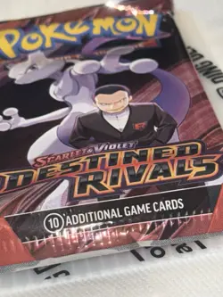 Destined Rivals Booster Pack Sealed Pack Pokemon TCG Scarlet & Violet SEALED NEW - Image 5
