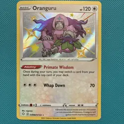 Oranguru SV098/SV122 Baby Shiny Rare Shining Fates Shiny Vault Pokemon TCG - Image 1