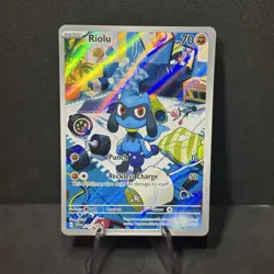 Pokemon TCG - Riolu #215/198 - Scarlet & Violet - Illustration Rare Near Mint! - Image 1
