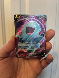 Pokemon TCG Wobbuffet V (Full Art) 191/202 Swsh01 Sword & Shield Ultra Rare Holo - Image 2