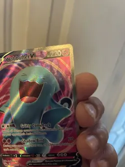 Pokemon TCG Wobbuffet V (Full Art) 191/202 Swsh01 Sword & Shield Ultra Rare Holo - Image 4