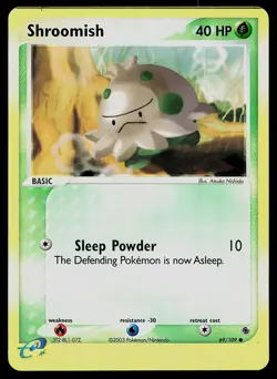 Pokemon Card - Shroomish Ruby & Sapphire 69/109 Reverse Holo Common - Image 1