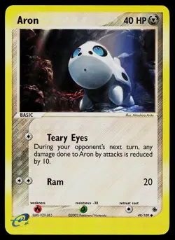 Pokemon Card - Aron Ruby and Sapphire 49/109 Common Reverse Holo - Image 1