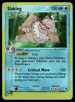 Pokemon Card - Slaking Ruby & Sapphire 12/109 Holo Reverse Holo Rare - Image 1