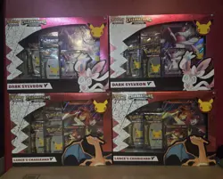 ( Lot Of 4) Pokemon Celebrations 📦 2 Charizard V & 2 Sylveon V Factory Sealed - Image 1