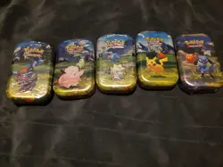 Pokemon TCG Mega Evolution- Ascended Heros Mini Tins ×5 - Factory Sealed - Image 1