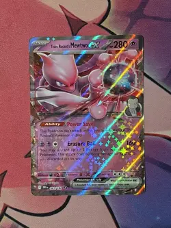 Pokemon Team Rocket's Mewtwo ex - 081/182 - Double Rare SV10 Destined Rivals - Image 1