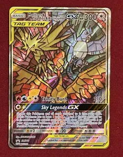 2019 Pokemon Moltres & Zapdos & Articuno GX SM210, Sun And Moon - Image 1
