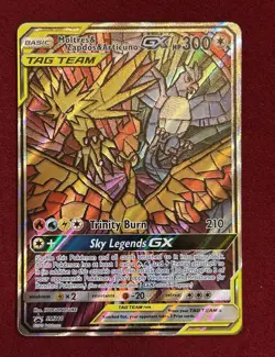 2019 Pokemon Moltres & Zapdos & Articuno GX SM210, Sun And Moon - Image 4