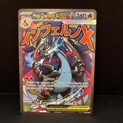 Pokemon Mega Charizard X ex Holo Promo Me01: Mega Evolution 023 360HP - Image 1