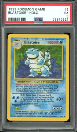Blastoise Base Set Holo PSA 2 – 1999 Pokemon WOTC Vintage #2/102 - Image 1