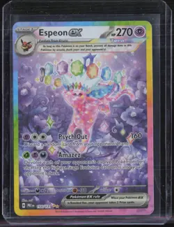 2025 Pokemon Prismatic Evolutions Special Illustration Rare #155 Espeon ex - Image 1