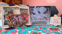Pokemon Center Sword & Shield Chilling Reign Elite Trainer Box Booster Packs - Image 1