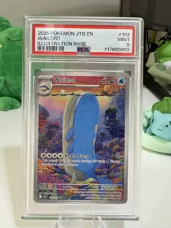 PSA 9 Wailord Illustration Rare #162 2025 Pokemon Journey Together English - Image 3