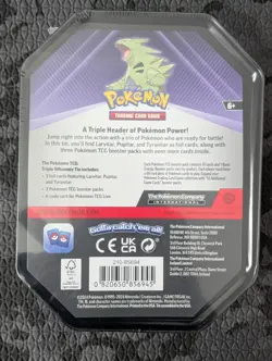 Pokemon TCG Triple Whammy Tin Lot of 6 Sealed Tyranitar 3 Booster Packs Each NEW - Image 3