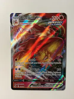 Pokemon TCG Blaziken VMAX 21/198 Full Art Sword & Shield Chilling Reign - Image 1