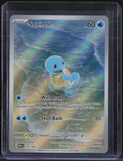 2023 Pokemon MEW EN Illustration Rare #170 Squirtle #3 - Image 1