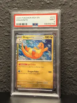 McDonald's Pokemon Dragon Discovery 2025 Dragonite 012/015 PSA 9 Mint - Image 1