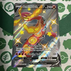 Pokemon TCG Centiskorch V Shining Fates SV108/SV122 Holo Shiny Holo Rare NM - Image 2