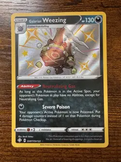 Galarian Weezing - SV077/SV122 - Pokemon Shining Fates Sword Shield Shiny NM - Image 1
